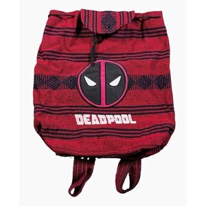 Marvel Deadpool Woven Backpack Handmade Satchel Baja Hippie Boho Bag Rucksack